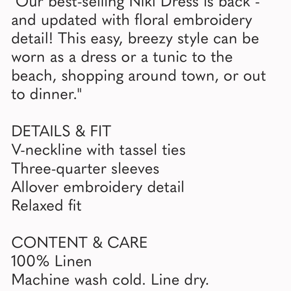 Tyler Boe Tiger Lily Dress with Blue Embroidery - Picture 10 of 10